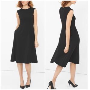 WHBM Bateau Fit-and-Flare Dress, NWT